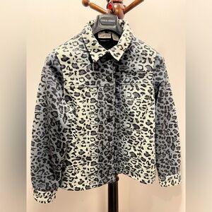 Women’s Carroll Reed leopard print Jacket size small S